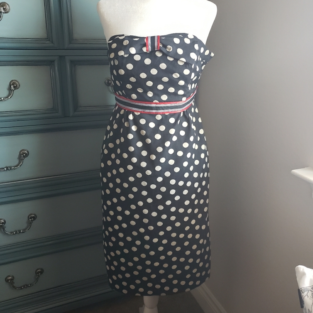 Anthropologie Sz. 2 Midi Strapless Dress